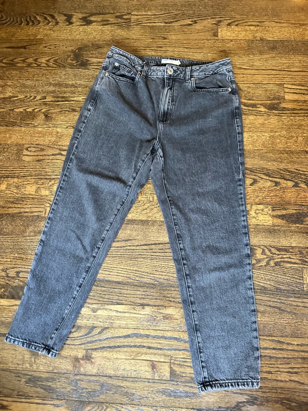 garage black denim mom cut jeans , size 13 / 31